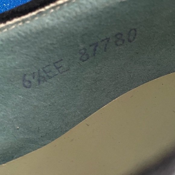 Vintage 1940s Black Leather Granny Shoe NOS Size 8 - Picture 9 of 17